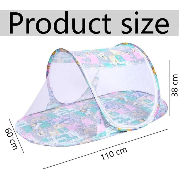 Two-Piece Baby Mosquito Net Tent Set With Pillow, Foldable Baby Bed Mosquito Net — view 2