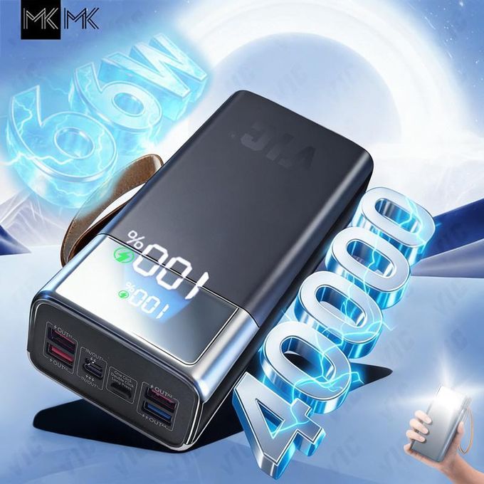 ✔ Ultra 66W (50000Max)40000mAh Power Bank+ 66W Super Output+ 100% Screen+ LED Light+