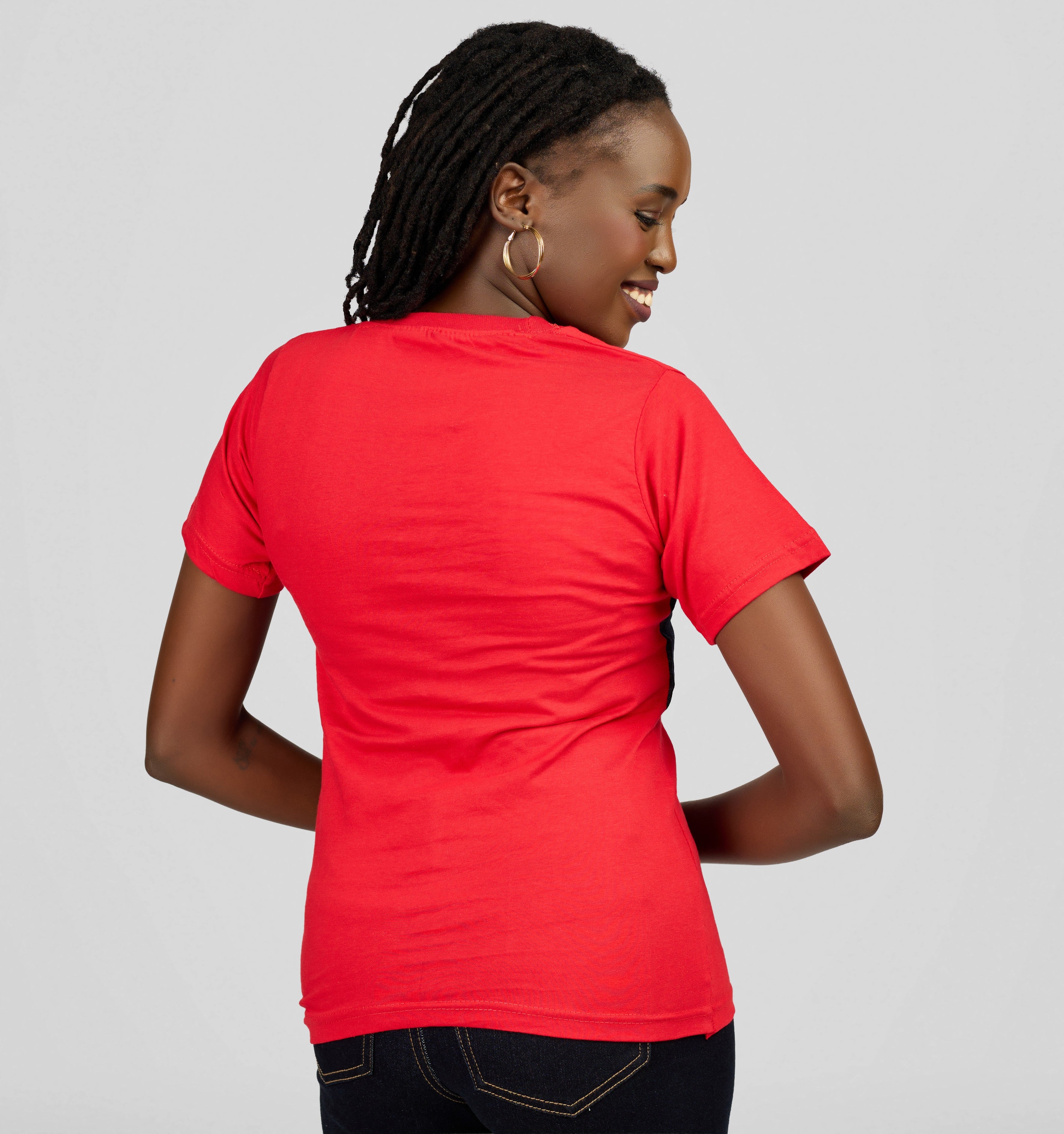 Unisex (Men, Women) Casual T-Shirt with Front Denim - Short Sleeve Everyday Wear — view 3