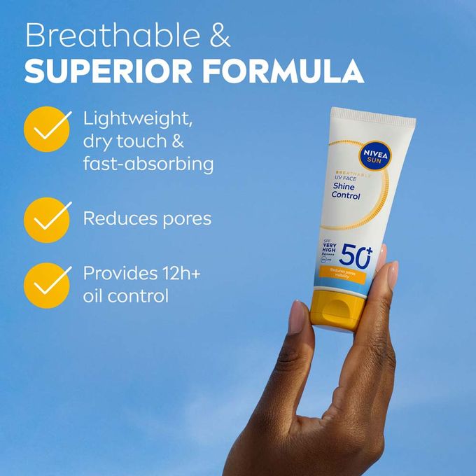 UV Sunscreen Face Shine Control Cream SPF 50 - 40ml. — view 3