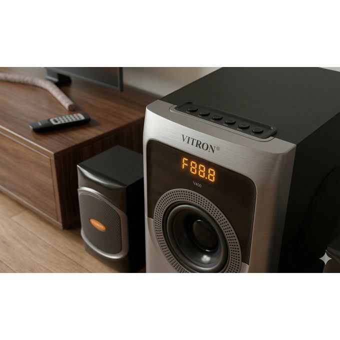 V400 2.1Ch Bluetooth Speaker System - Black (1YR WRTY) — view 3