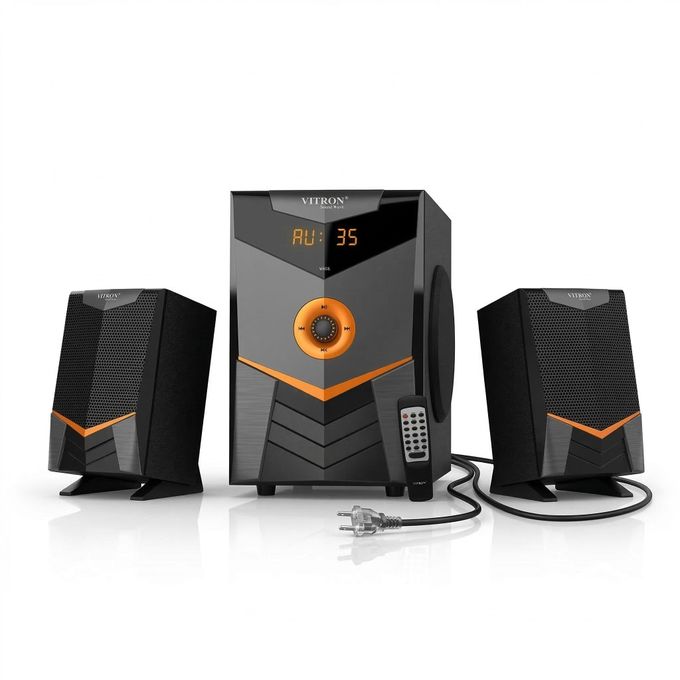 V403 2.1 inch Bluetooth Speaker System - Black (1YR WRTY) — view 3