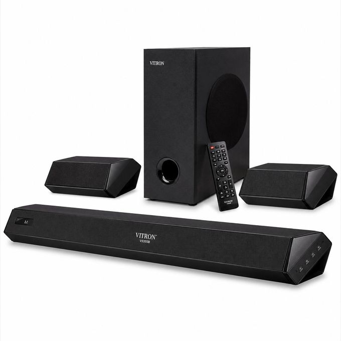 V535SB 5.1CH Home Theatre Soundbar With Wired Subwoofer Bluetooth USB AUX Optical