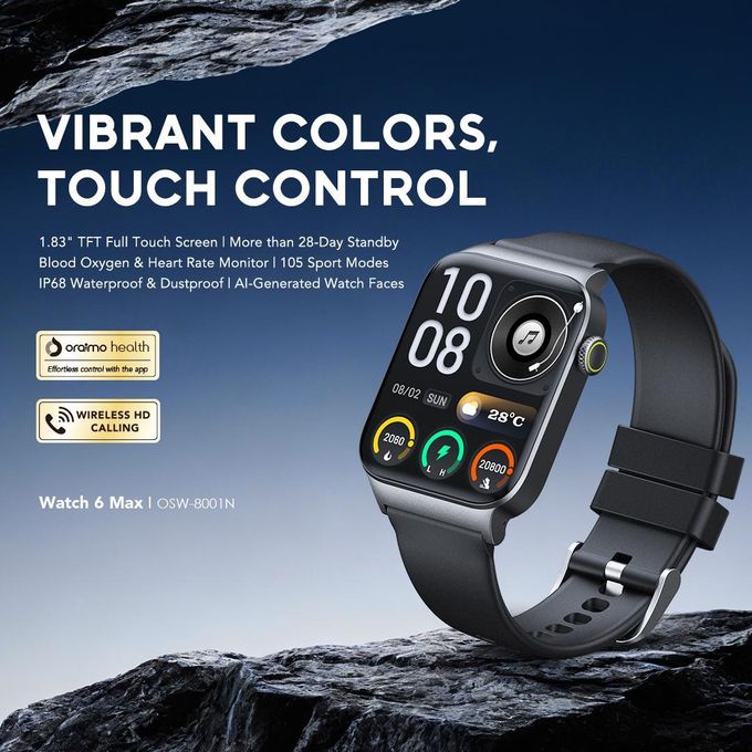 Watch 6 Max 1.83"TFT Full Touch Screen 28-Day Standby Smart Watch — view 2