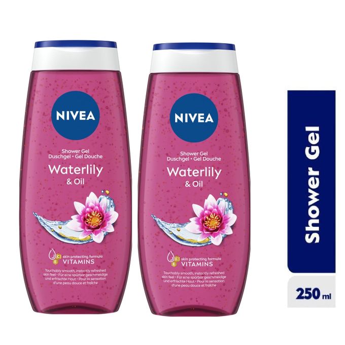Waterlily & Oil Shower Gel For Women 250ml (Pack Of 2).