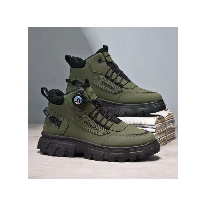 Waterproof Microfiber Leather Outdoor Shoes jungle green EU 42