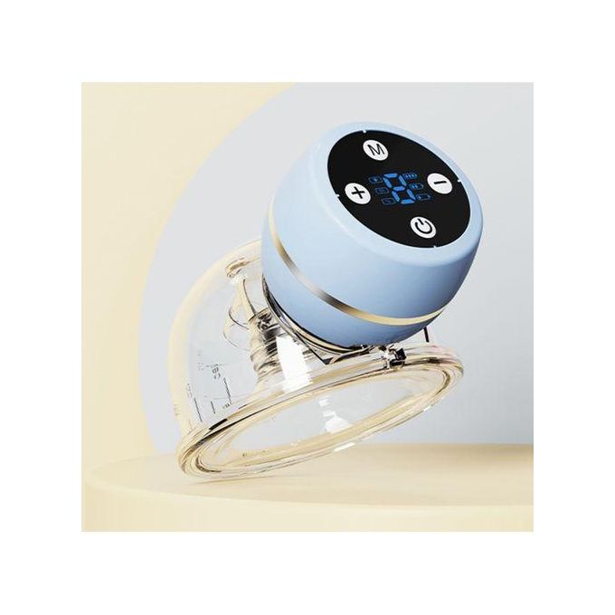 Wearable Hands Free Electric Breast Pump Silent-Blue