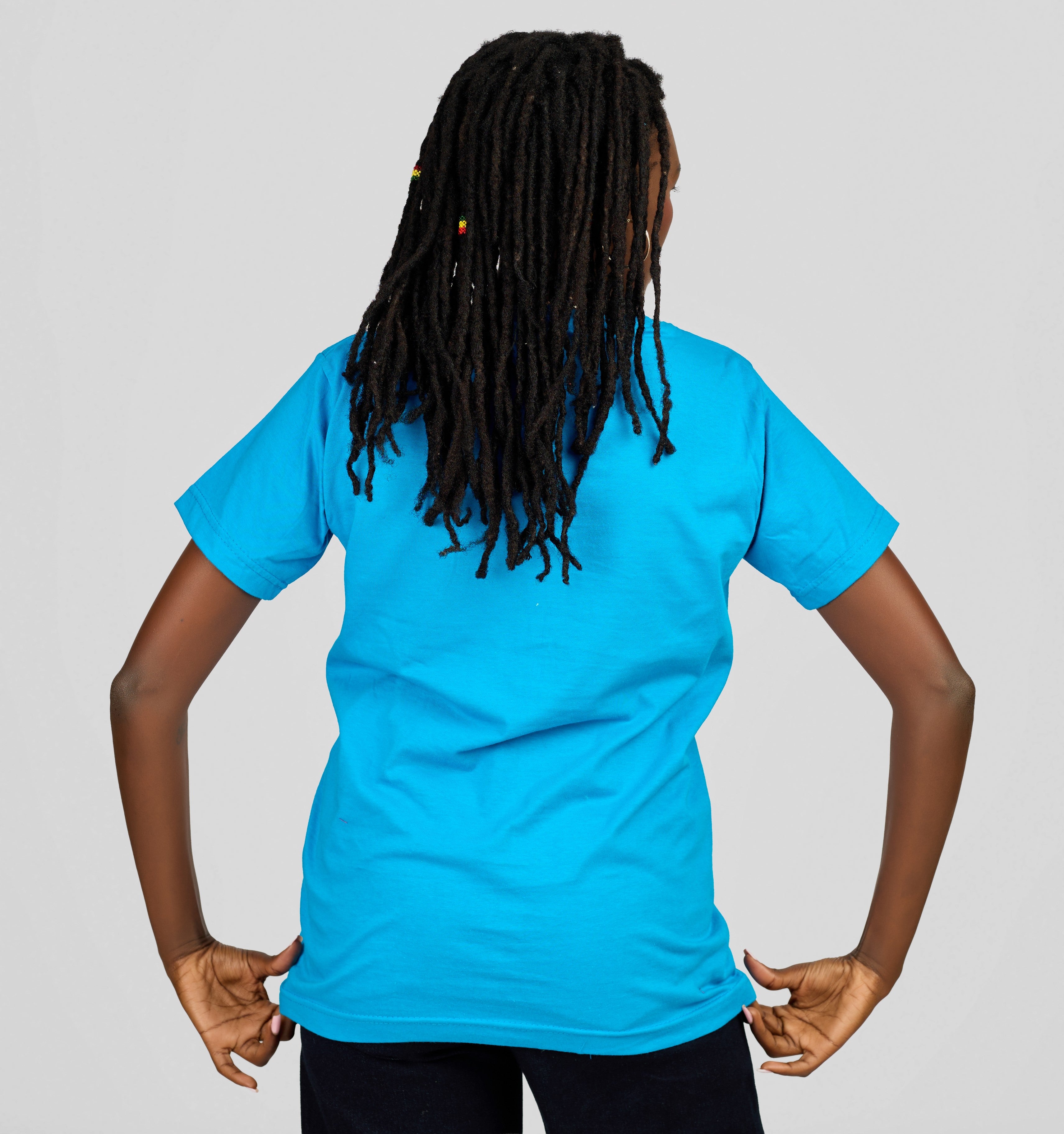 Women Casual T-Shirt with Front Denim Love Heart- Short Sleeve Everyday Wear — view 3