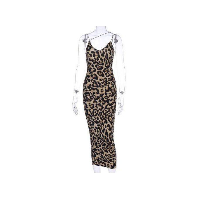 Women's Halter Sleeveless V-Neck Dress Ladies Evening Party Clothing Office Gowns — view 3