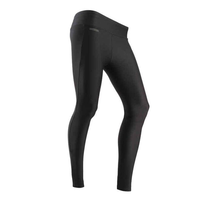Women's Long Running Leggings Dry - Black — view 2